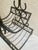 1960s 1960s Vintage Mid Century Black Iron Magazine Rack For Sale - Image 5 of 8
