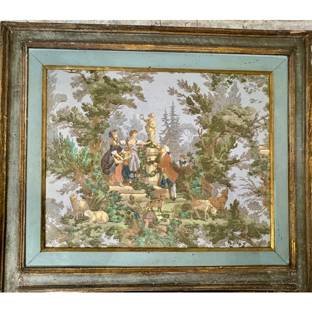 French 19th Century Antique French Trumeau For Sale - Image 3 of 5