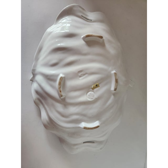 Traditional 1980s White Bordello Onion Platter For Sale - Image 3 of 9