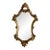 Italian Rococo Giltwood Style Wall Mirror Carved Scrollwork Frame Vintage For Sale