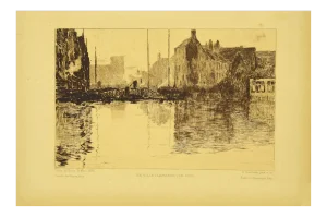 Albert Baertsoen, Landscape, Lithograph, 1892