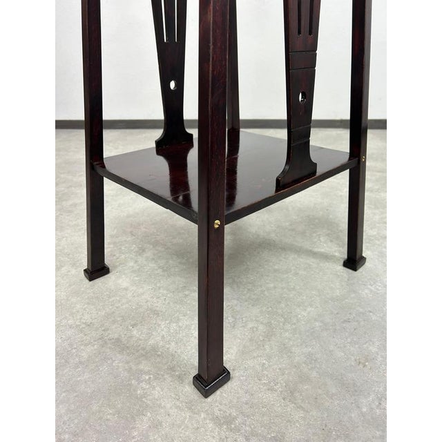 Wood Secession No.9533 Plant Stands attributed to Marcel Kammerer for Thonet, 1890s, Set of 2 For Sale - Image 7 of 13