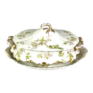 Late 19th Century Joseph Haviland & Co. ,France-Limoges Covered Vegetable Dish With Under Plate