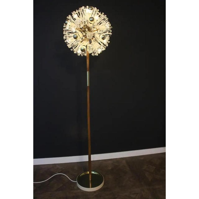 Glass Vintage Dandelion Floor Lamp by Emil Stejnar for Nikoll, 1950 For Sale - Image 7 of 18