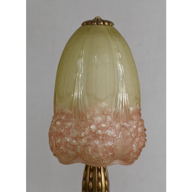 1920s French Art Deco Lamp by Hettier Et Vincent & Muller Freres - 1920s France For Sale - Image 5 of 14