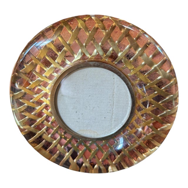 Italian Mid-Century Round Picture Frame , 1970s For Sale
