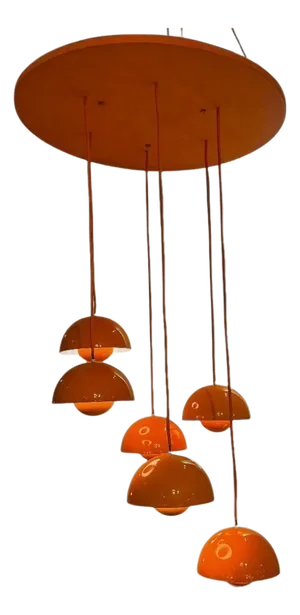 1970s Verner Panton Flowerpot chandelier
