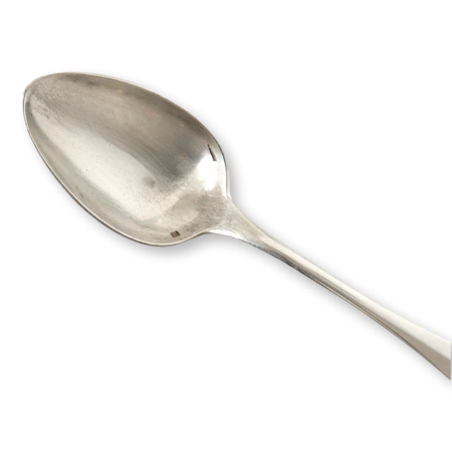 Christofle Early 20th Century French Christofle Fidelio Serving Spoons - Set of 6 For Sale - Image 4 of 6