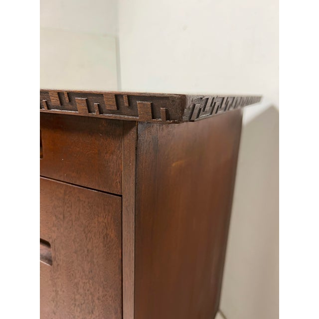C. 1950s Frank Lloyd Wright Taliesen Writing Desk and Chair for Henredon For Sale - Image 11 of 18