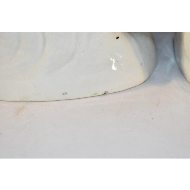 Ceramic Pair of 19th Century Staffordshire Spaniels For Sale - Image 7 of 9