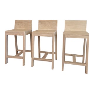 Chadhaus Counter Height Stools - Set of 3 For Sale