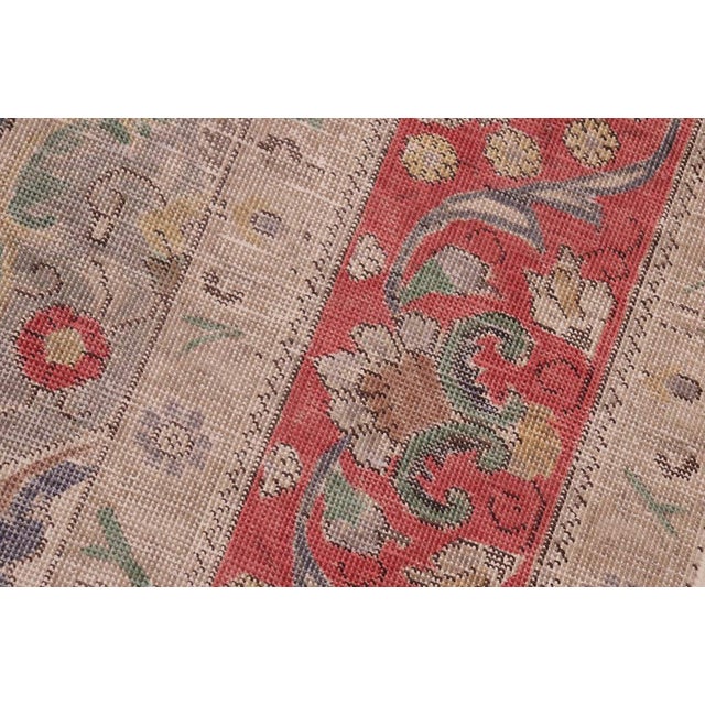 Textile 1990's Vintage Blue/Red Wool Rug - 7'10'' X 10'8'' For Sale - Image 7 of 10