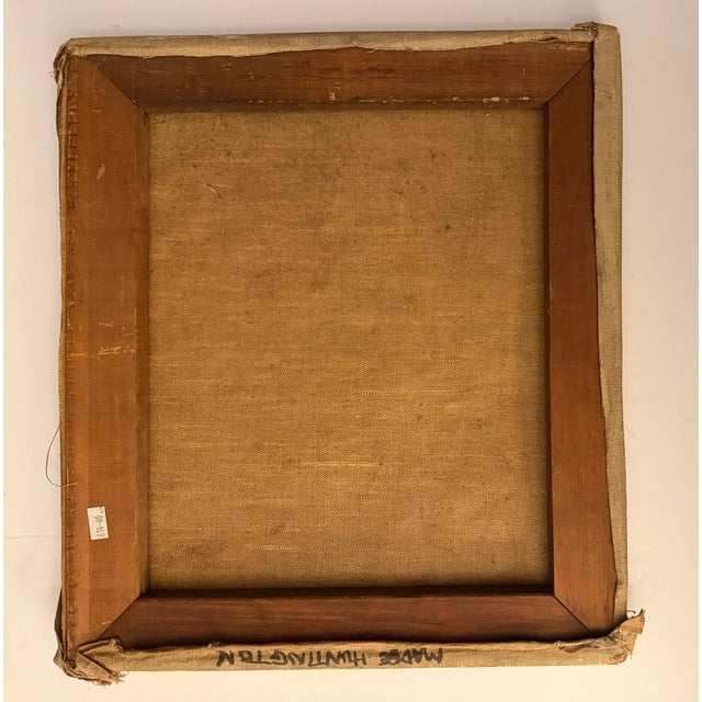 Beautiful Wpa Social Realism Style Vintage Landscape Painting For Sale - Image 11 of 17