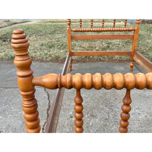 Vintage Twin Size Jenny Lind Spindle or Spool Bed For Sale - Image 11 of 16