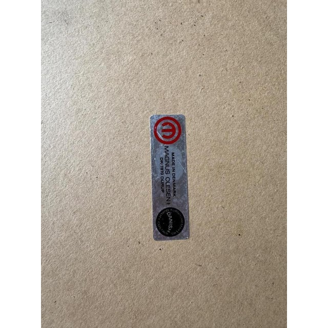 Danish Dining Table in Wood with with Grey Top from Magnus Olesen, 1970s For Sale - Image 6 of 8