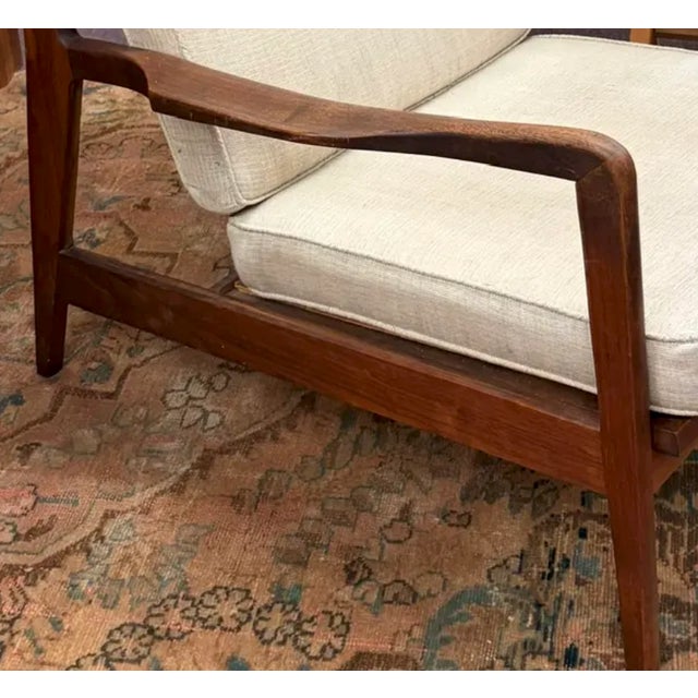 Mid Century Wood Club Chair For Sale - Image 4 of 9