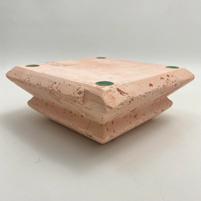 1986 Jaru Stone Ceramic Stepped Catchall For Sale - Image 10 of 13