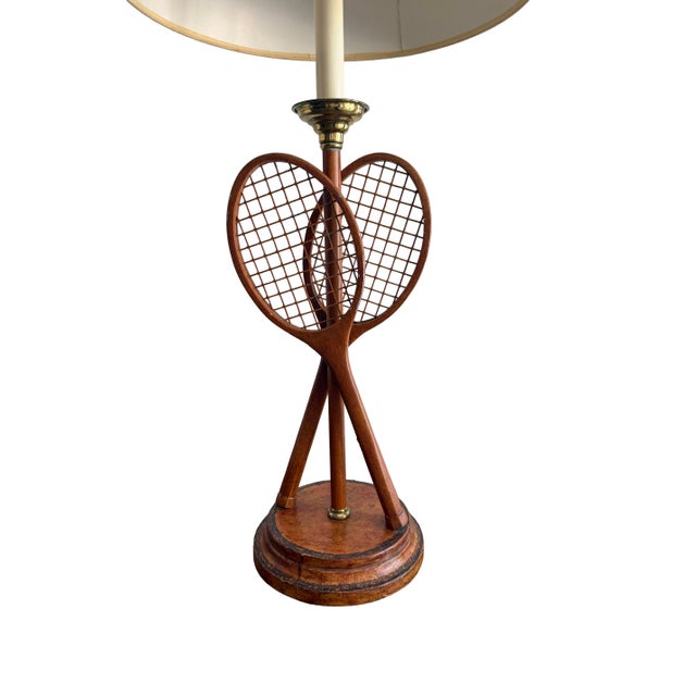 Ralph Lauren Style Tennis Racquet Lamp by Maitland-Smith For Sale In San Diego - Image 6 of 9