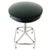 Mid-Century Modern Vintage Tubular Chrome and Black Leatherette Stool For Sale - Image 3 of 8