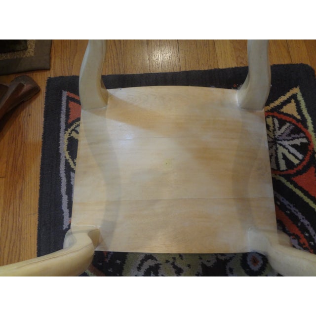 Cream French Modern Parchment Bench by R & Y Augousti For Sale - Image 8 of 12