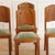 Brown Art Deco Chairs in Oak and Green Velvet, 1920s, Set of 4 For Sale - Image 8 of 11