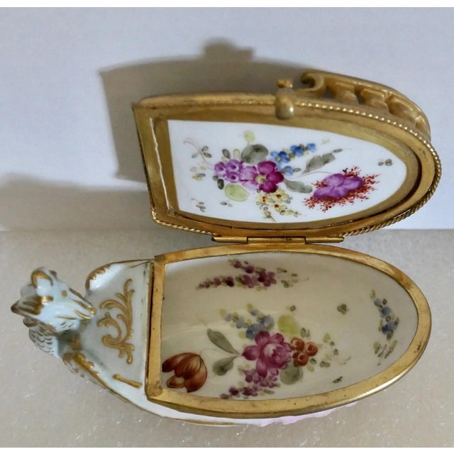 19th Century Meissen Porcelain Trinket Box For Sale - Image 12 of 12