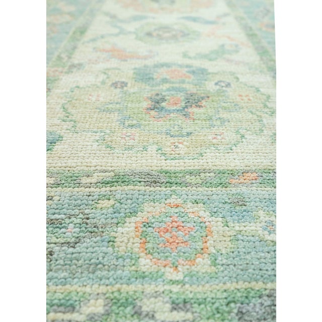 Turkish Turkish Oushak Rug 2'2" x 6'2" #20226 For Sale - Image 3 of 8