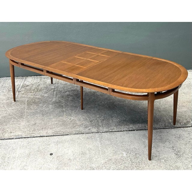 Vintage MCM Extendable Dining Table For Sale - Image 9 of 12
