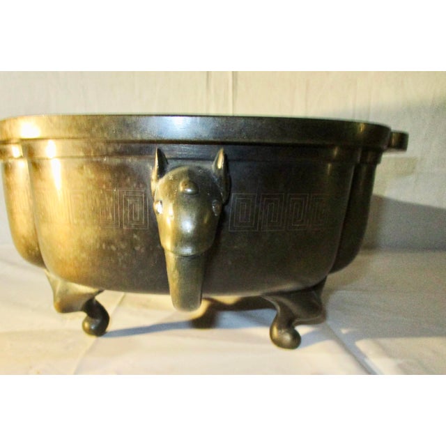 Fine cast Bronze of great weight and large size. Ornamental Display tray for viewing the bonsai creation. This has a...