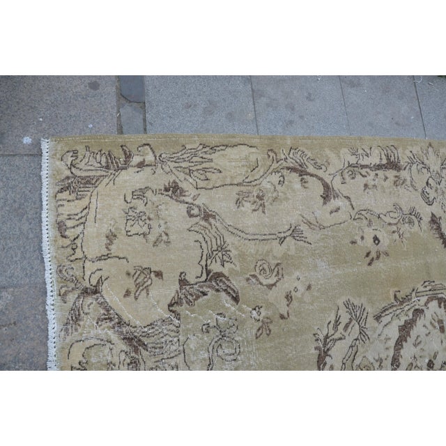 Turkish Oushak Rug - 6′2″ × 9′9″ For Sale - Image 6 of 6