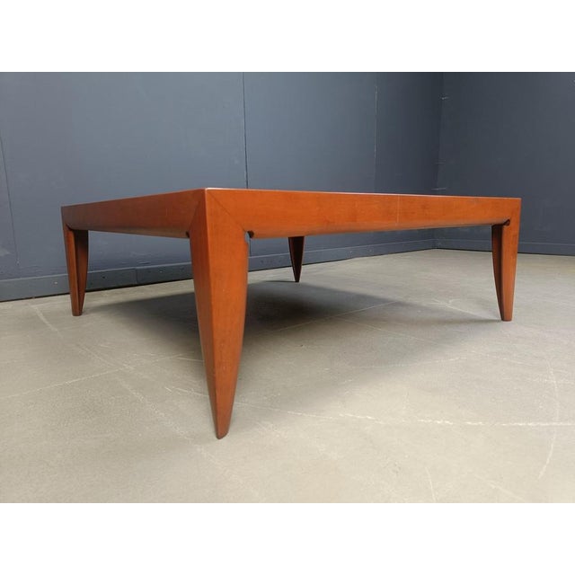 Very elegent and finely crafted coffee table by Giorgetti. Solid cherrywood with beautiful elegant legs. Very good...