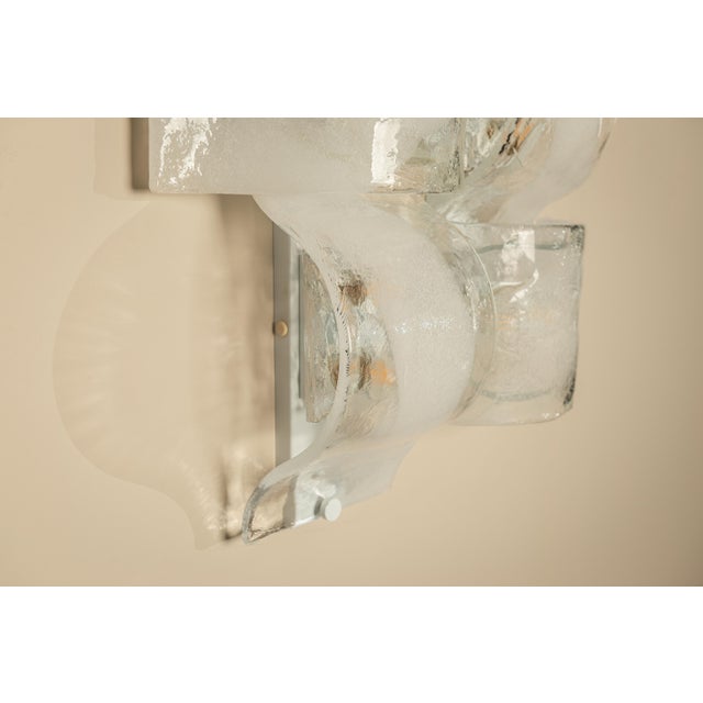 Crystal and White Sand LP 276 Compound Wall Lamps from AV Mazzega, Italy, 1970s, Set of 4 For Sale - Image 16 of 18