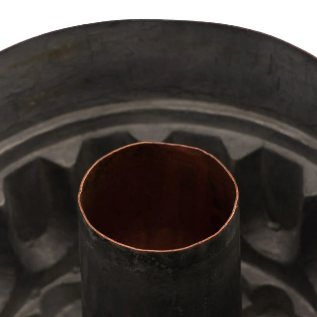 Metal English Copper “coin” Bundt Mold With Tin Lining, 1800's For Sale - Image 7 of 10