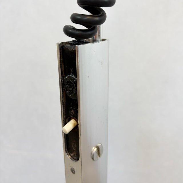 Adjustable Chrome Twin-Head Floor Lamp by Ronald Holmes for Conelight, 1960s For Sale - Image 6 of 12