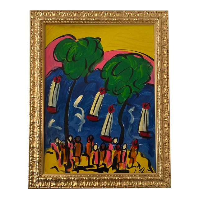 Original Peter Keil Abstract Landscape Painting For Sale