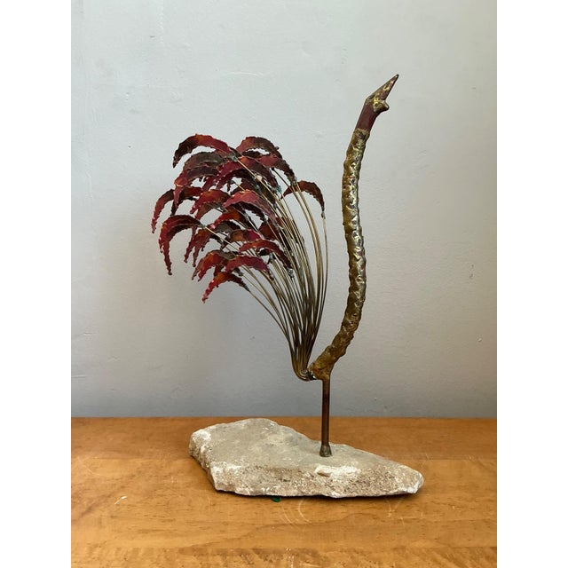 Mid-Century Modern Abstract Metal Rooster Sculpture For Sale - Image 13 of 16
