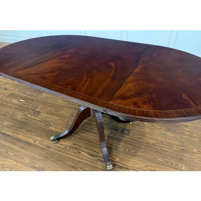 Leighton Hall Furniture Traditional Mahogany Drop Leaf Breakfast/Dining/Game/Occasional Table by Leighton Hall - Showroom Sample For Sale - Image 4 of 15