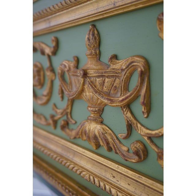 1980s Carvers’ Guild Marie Antoinette French Style Trumeau Mirror For Sale - Image 5 of 13