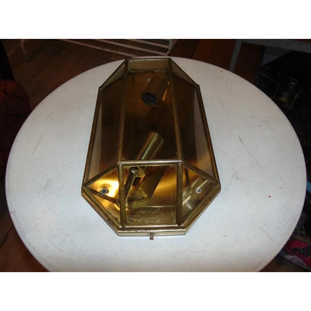 Vintage Brass Plafond Wall Light, 1970s For Sale - Image 3 of 9