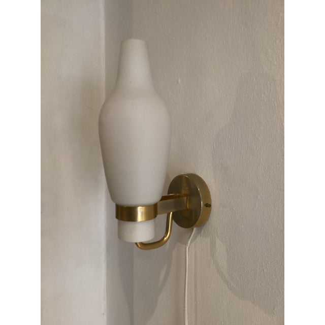 Vintage Swedish Wall Lamp from Ask Belysninger, 1950, in Good conditions. Designed 1950 to 1959 This piece is attributed...