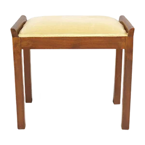 Art Deco Walnut Stool, 1920s