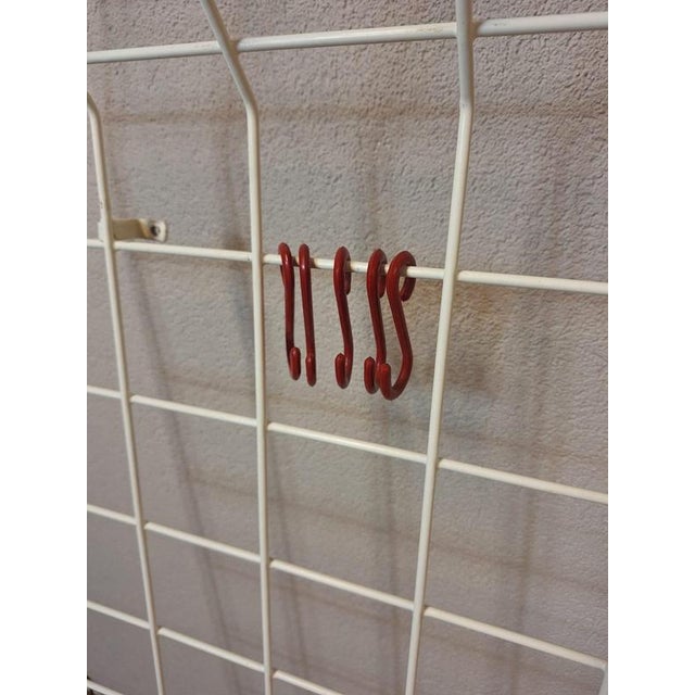 Metal Wall Mounted Coat Rack by Karl Fichtel for Drahtwerke Erlau AG Aalen, Germany, 1950s For Sale - Image 7 of 10