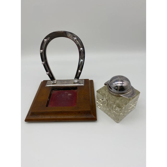 Antique English Equestrian Inkwell For Sale In West Palm - Image 6 of 9