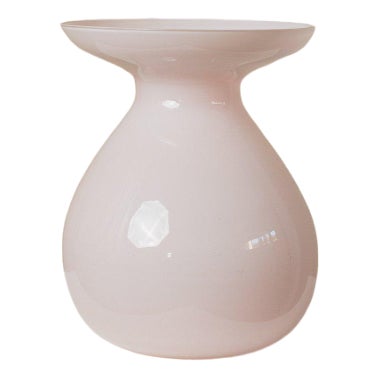 Pink Vintage Glass Vase by Barbro Wesslander & Pia Amsell for Ikea For Sale