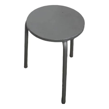 Metal and Iron Stool, 1980s For Sale