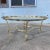 Scalloped Brass & Glass Coffee Table Manner of Labarge Italy For Sale - Image 10 of 13
