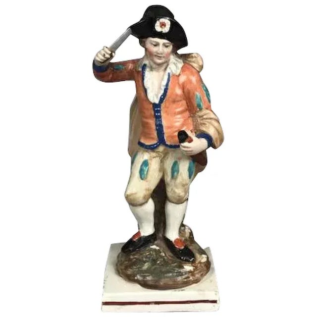 Early 19th Century English Staffordshire Pearlware Figure of an Actor For Sale - Image 11 of 11