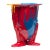 Gaetano Pesce Matt Red, Blue, Yellow Amazonia Vase by Gaetano Pesce for Fish Design For Sale - Image 4 of 4