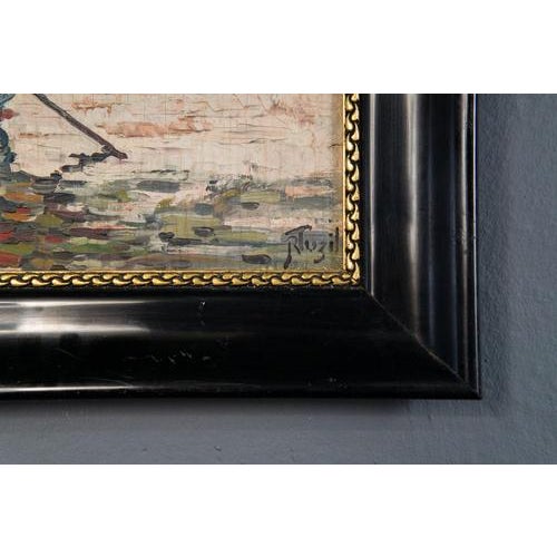 R. Tuzil, Untitled, Oil, Framed For Sale - Image 6 of 15