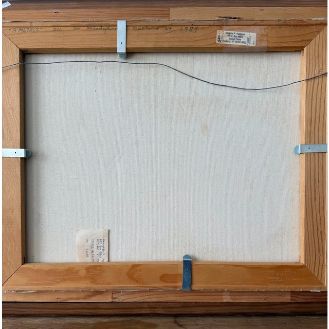 1980s 1980s Oil on Canvas Still Life | Signed Marjorie Hodgson For Sale - Image 5 of 5